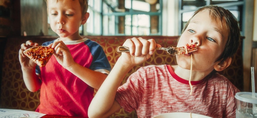 Children at Restaurant 